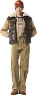 MCM Puffer Down Vest w/ Detachable Hood in Recycled Nylon