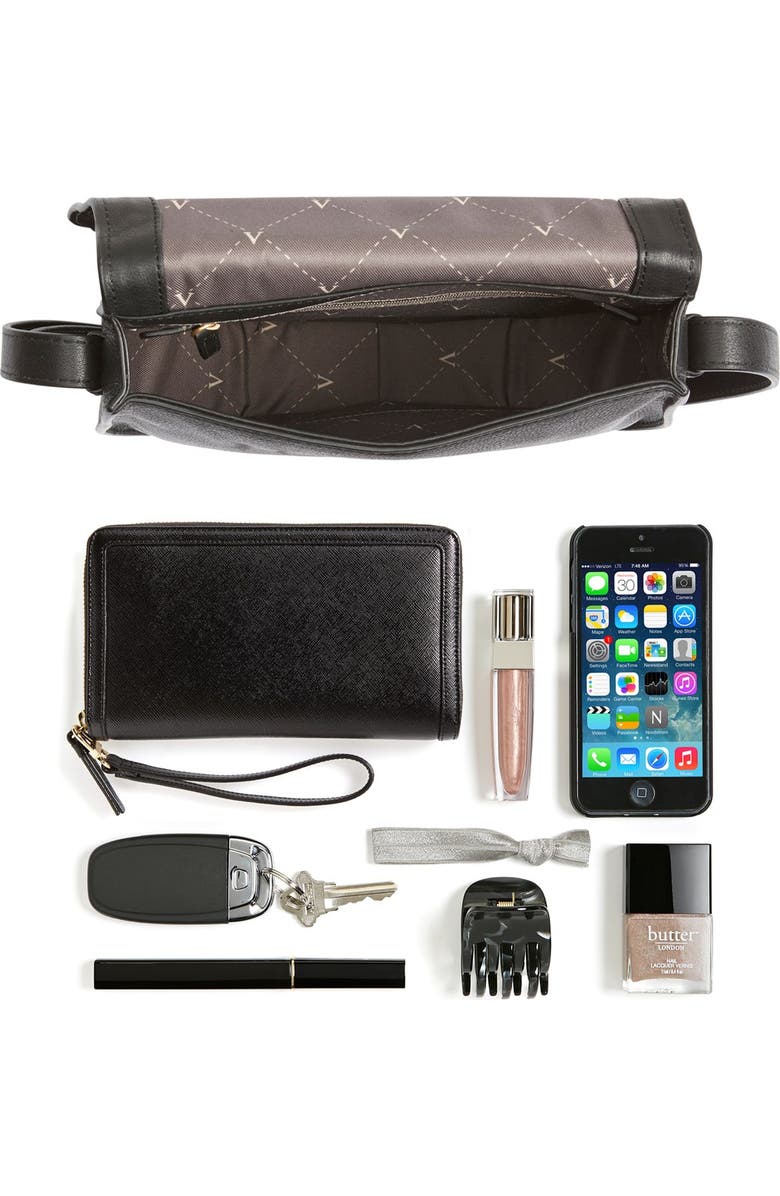 Vince Camuto 'Izzi' Tassel Leather & Suede Crossbody Bag, Alternate, color,