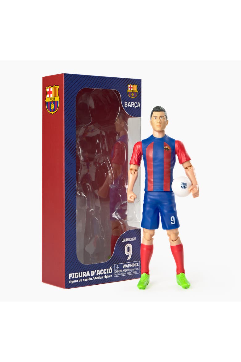 SOCKERS FC Barcelona Robert Lewandowski 8" Collectible Soccer Action Figure, Main, color, Blue