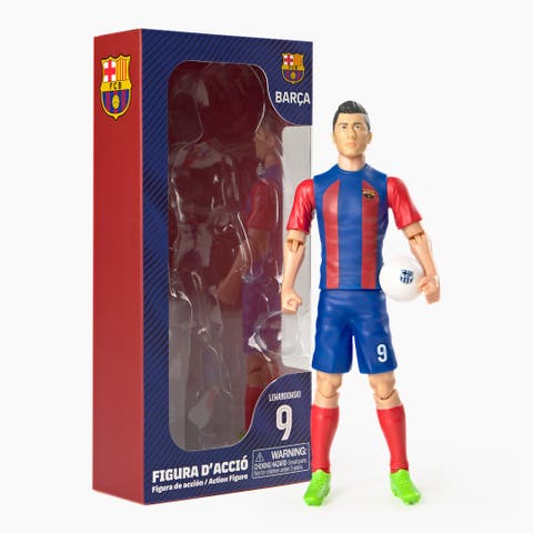 SOCKERS FC Barcelona Robert Lewandowski 8" Collectible Soccer Action Figure