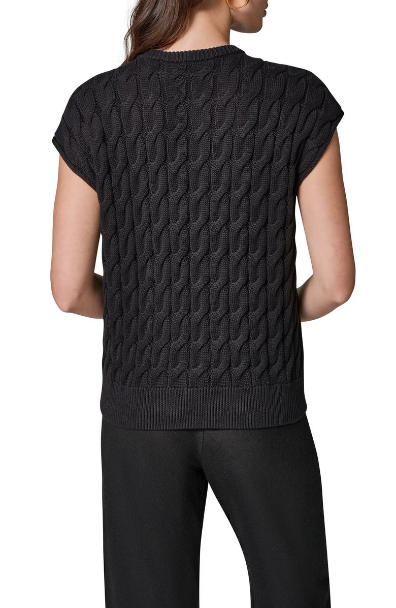 Donna Karan New York Extended Shoulder Cable Cardigan, Alternate, color,
