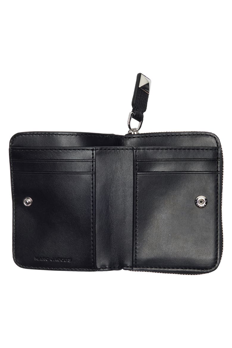 Mini Compact Wallet, Alternate, color, BLACK MULTI