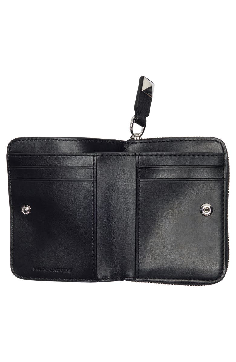 Marc Jacobs Mini Compact Wallet, Alternate, color, Black Multi