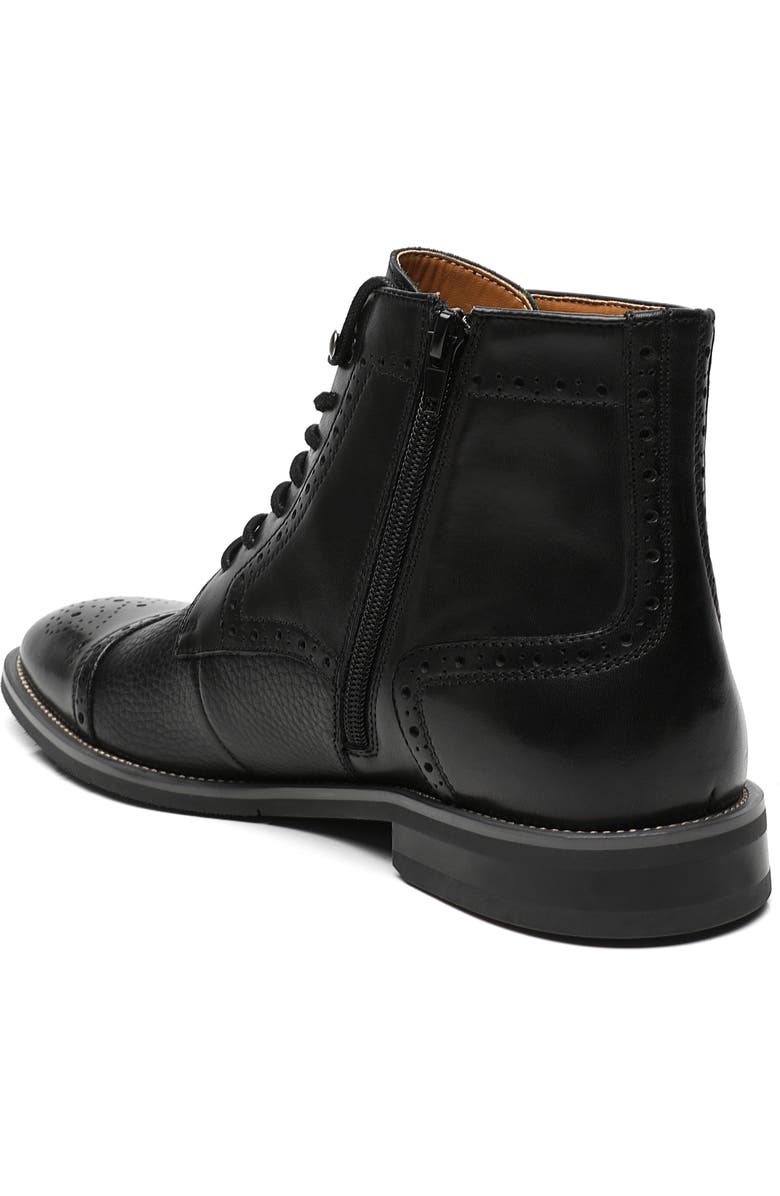 La Milano Jaxon II Cap Toe Boot, Alternate, color, Black