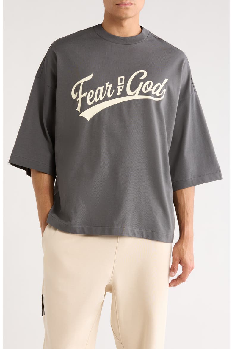 Merch Logo Graphic Cotton T-Shirt, Main, color, IRON GREY