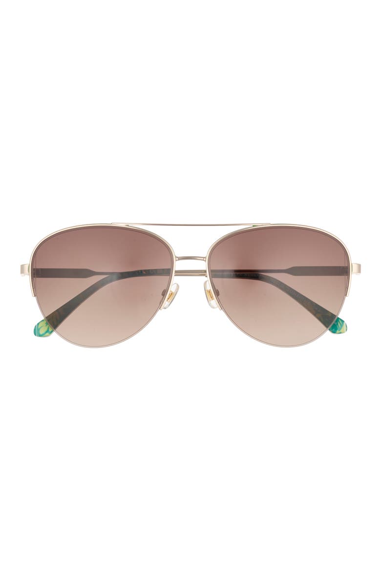Janece 58mm Aviator Sunglasses, Main, color, 0PEF-HA
