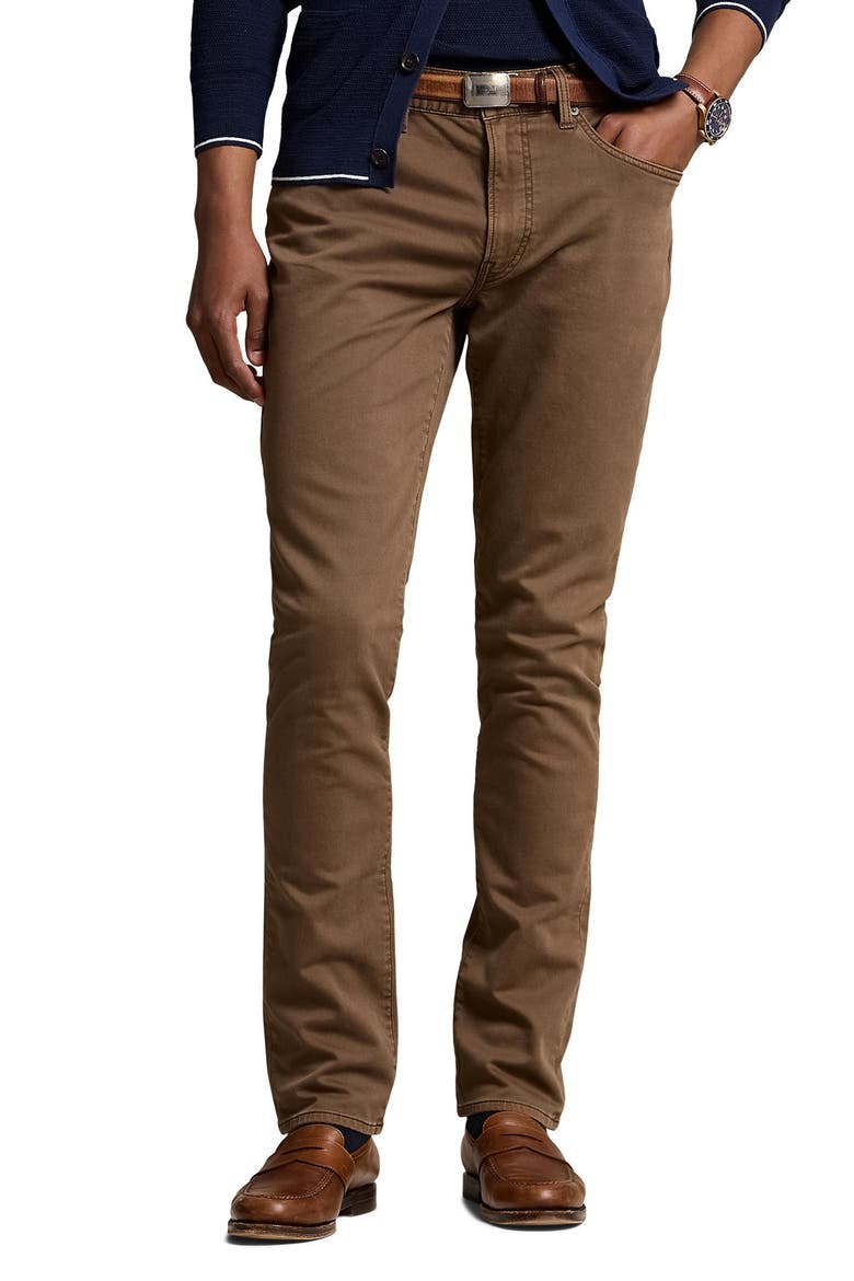 Sullivan Slim Tapered Leg Knit Pants, Main, color, DARK BROWN
