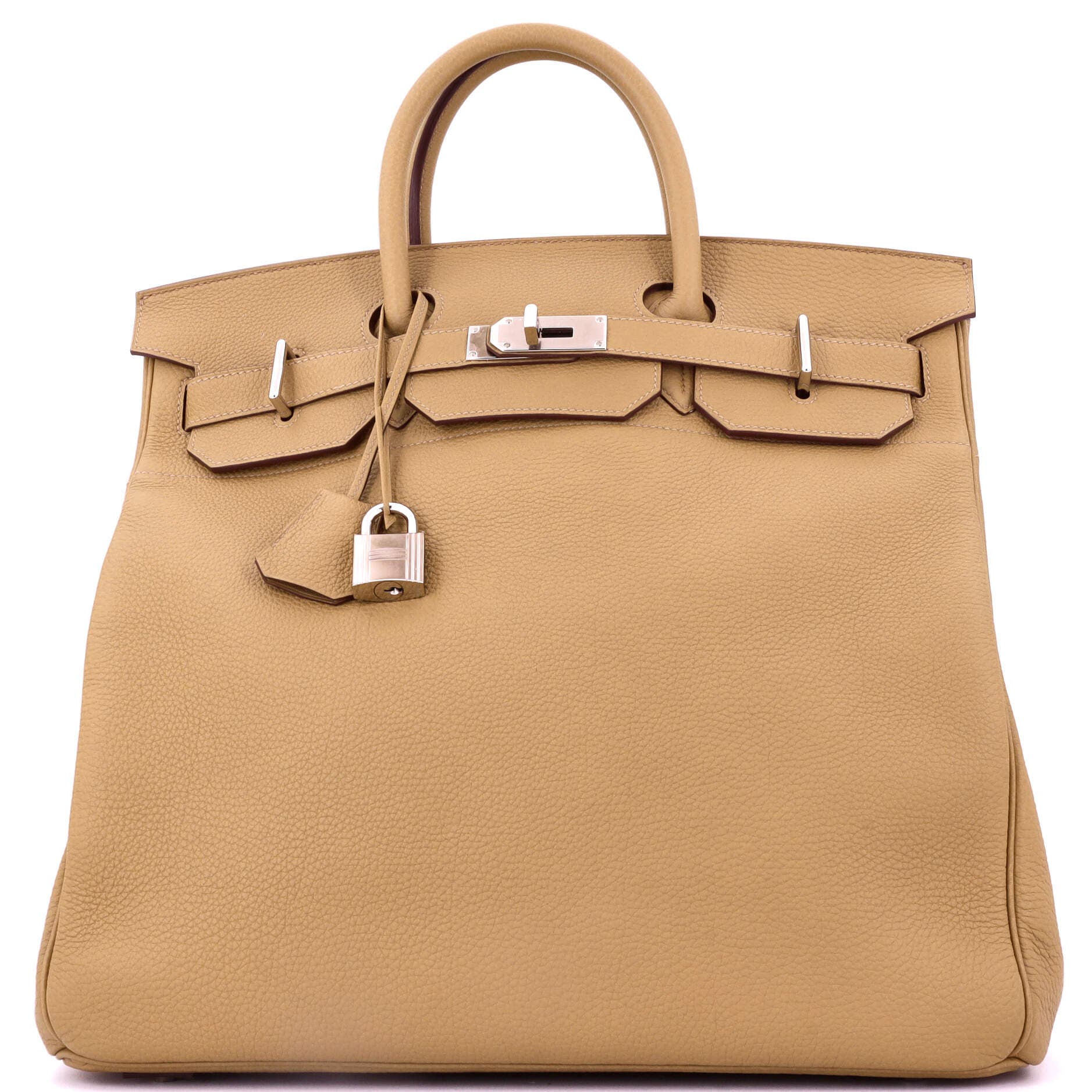 Pre-Owned Hermes HAC Birkin Bag Brown Togo with Palladium Hardware 40, Main, color, 