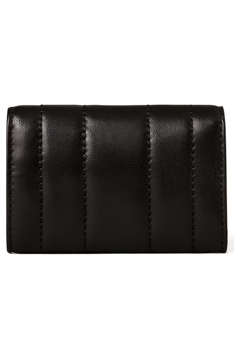 Tory Burch Kira Flap Leather Card Case, Alternate, color,