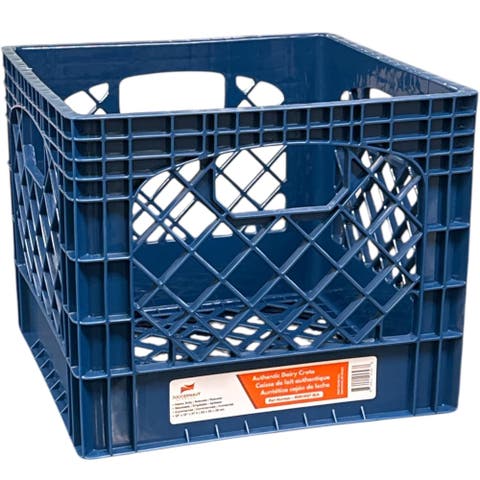 Milk Crate 16 Quart Blue Multi Purpose Storage