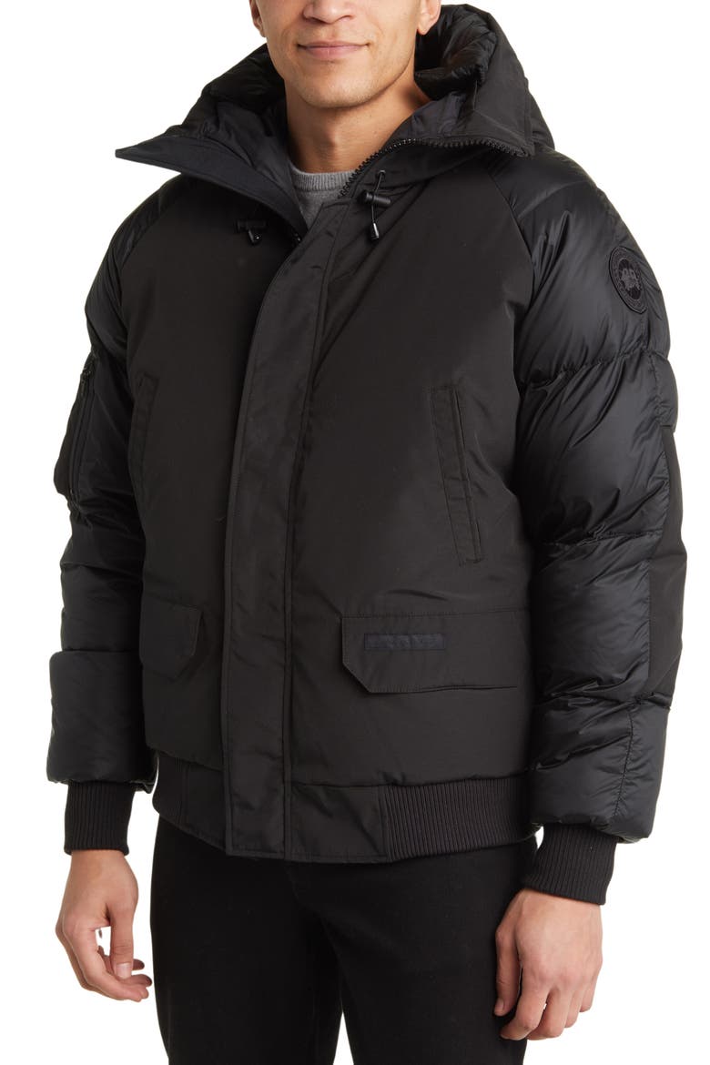 Paradigm Chilliwack Black Label 625 Fill Power Down Bomber Jacket, Alternate, color, BLACK