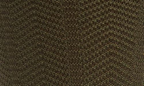 Nordstrom Solid Herringbone Viscose Blend Socks In Olive