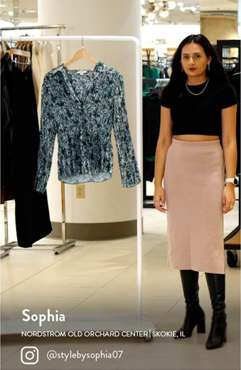 Berry Blooms Pleated Blouse, sales video thumbnail