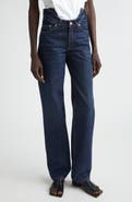 Jean Paul Gaultier Curvy Waistband Straight Leg Jeans