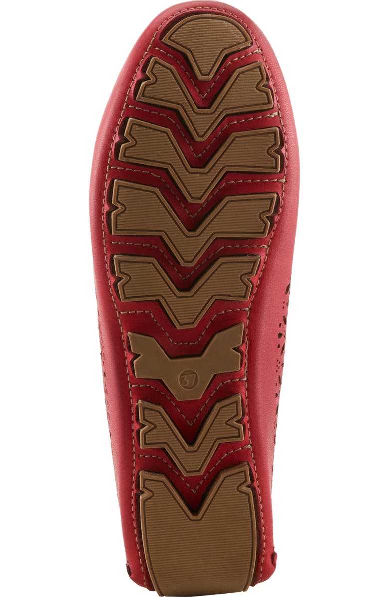 Spring Step Crain Driving Penny Loafer, Alternate, color, Red