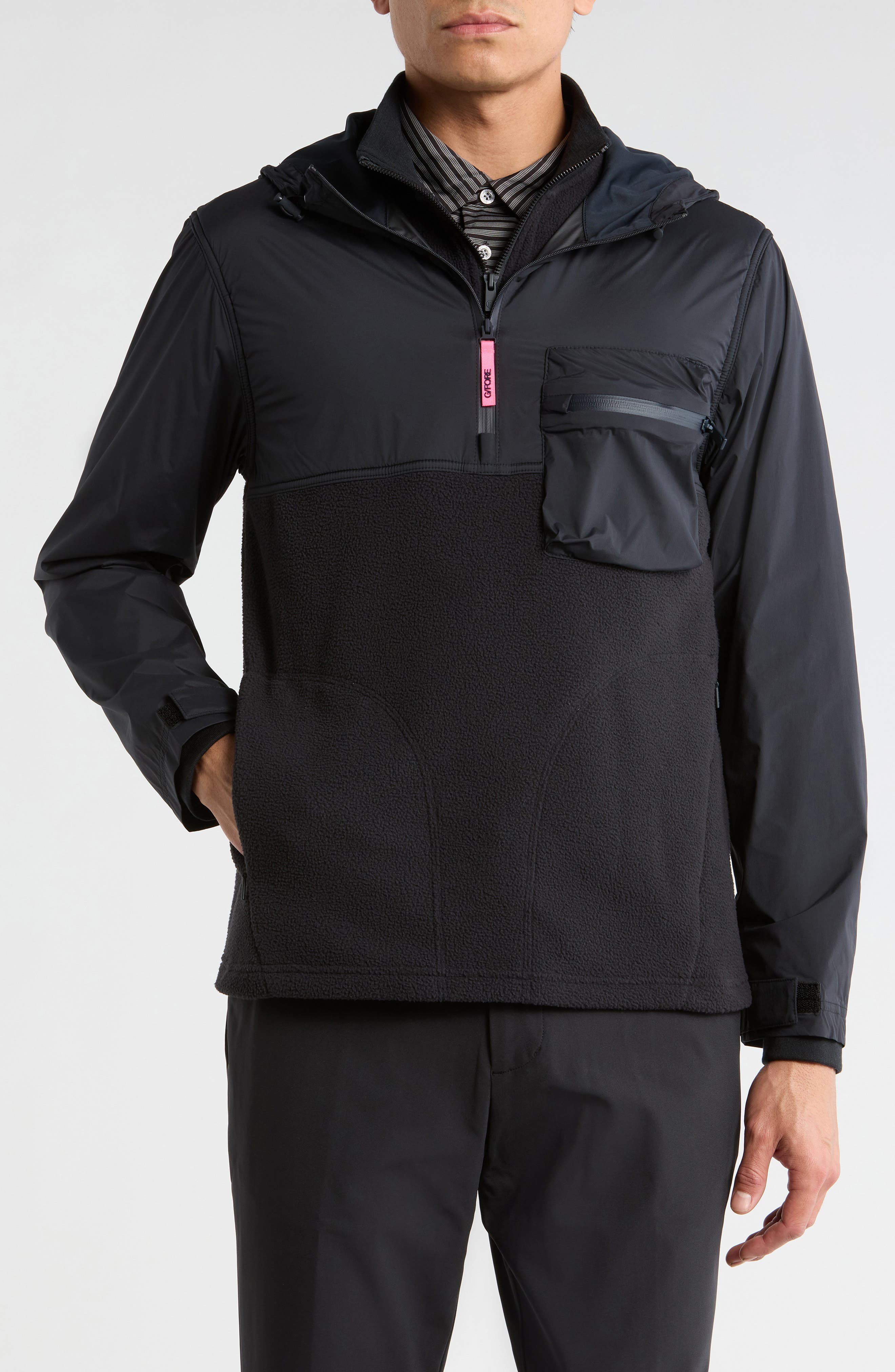 Stretch Tech Fleece Hooded Golf Jacket