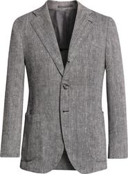 J. Mueser Waverly Linen Herringbone Sport Coat
