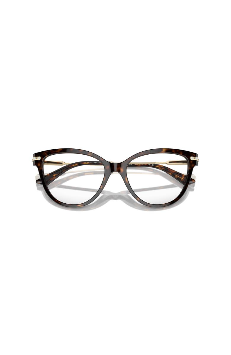 Jimmy Choo 52mm Cat Eye optical glasses, Alternate, color, Tortoise