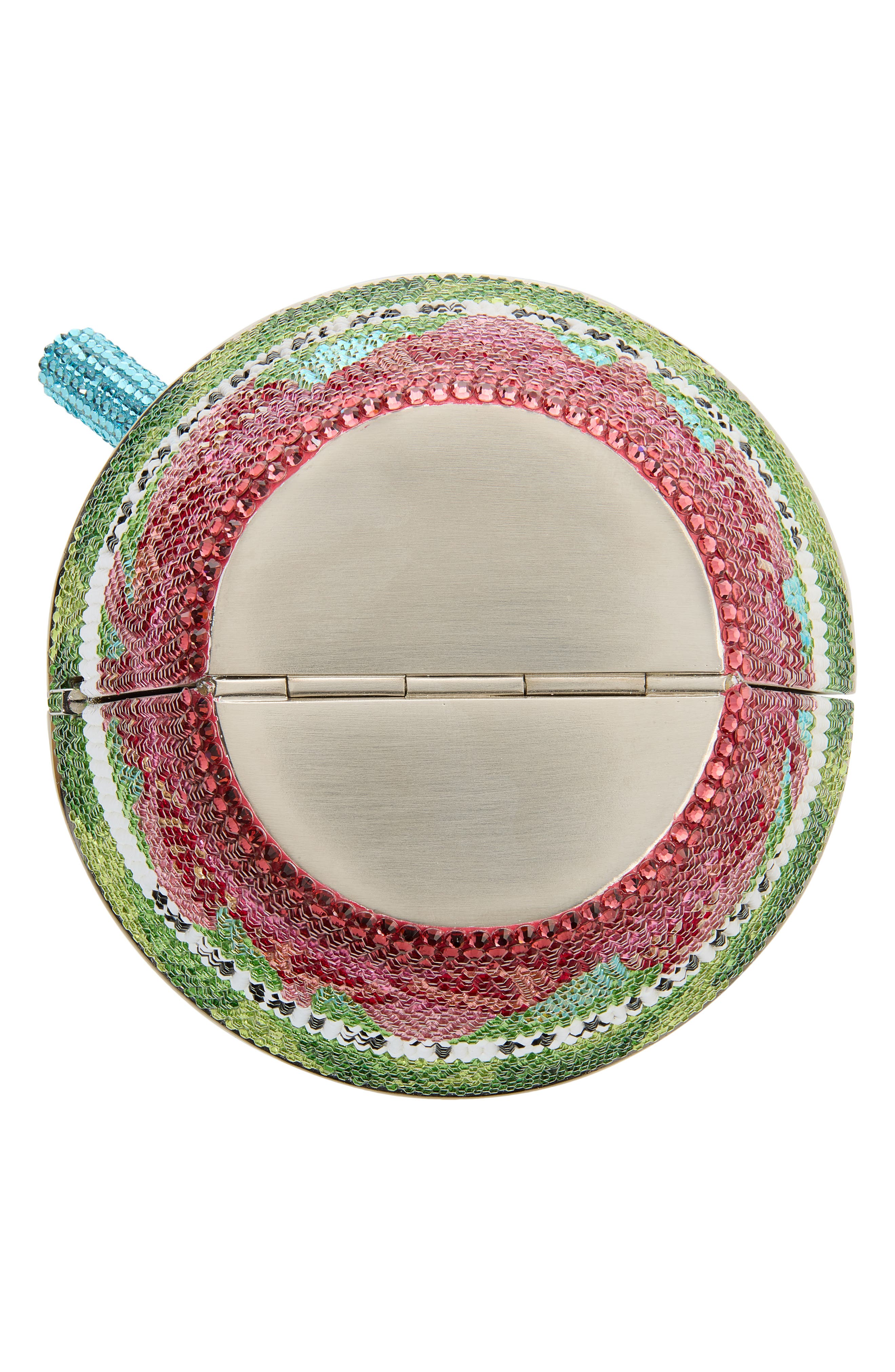 Frozen Matcha Crystal Clutch, Alternate, color, SILVER PINK MULTI
