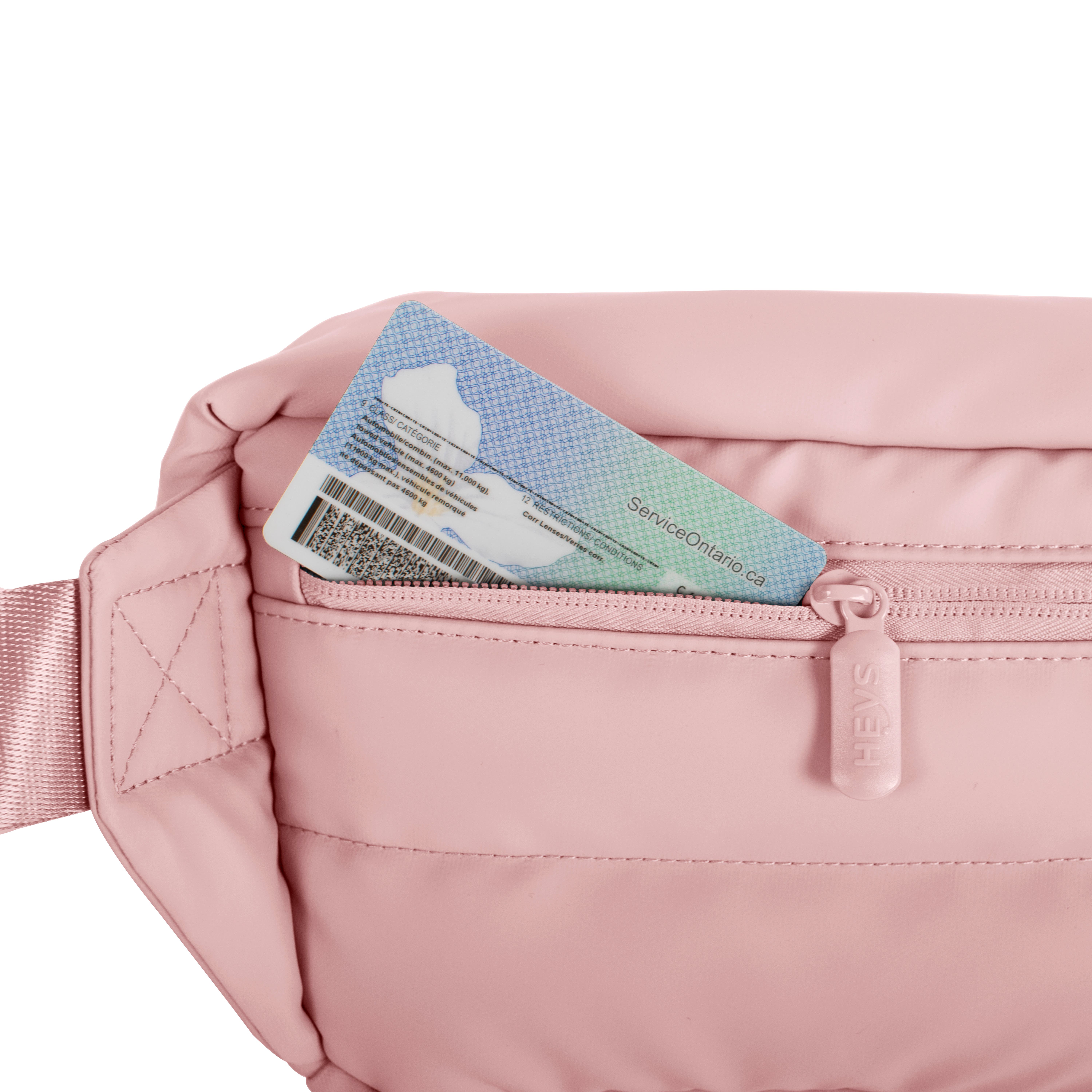 The Puffer Waist Bag, Alternate, color, Rose