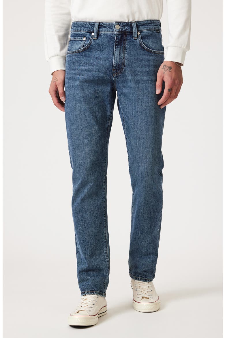 Zach Straight Leg Jeans, Main, color, DARK FADED CLASSIC BLUE
