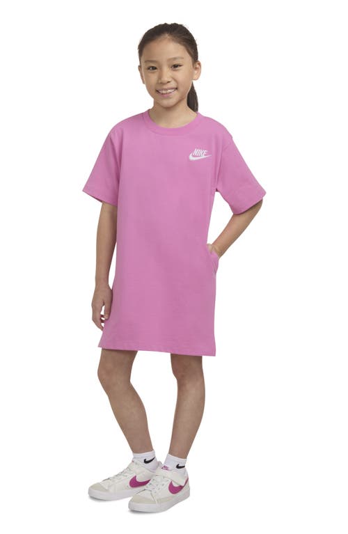 Nike Kids' Logo Embroidered T-shirt In Pink