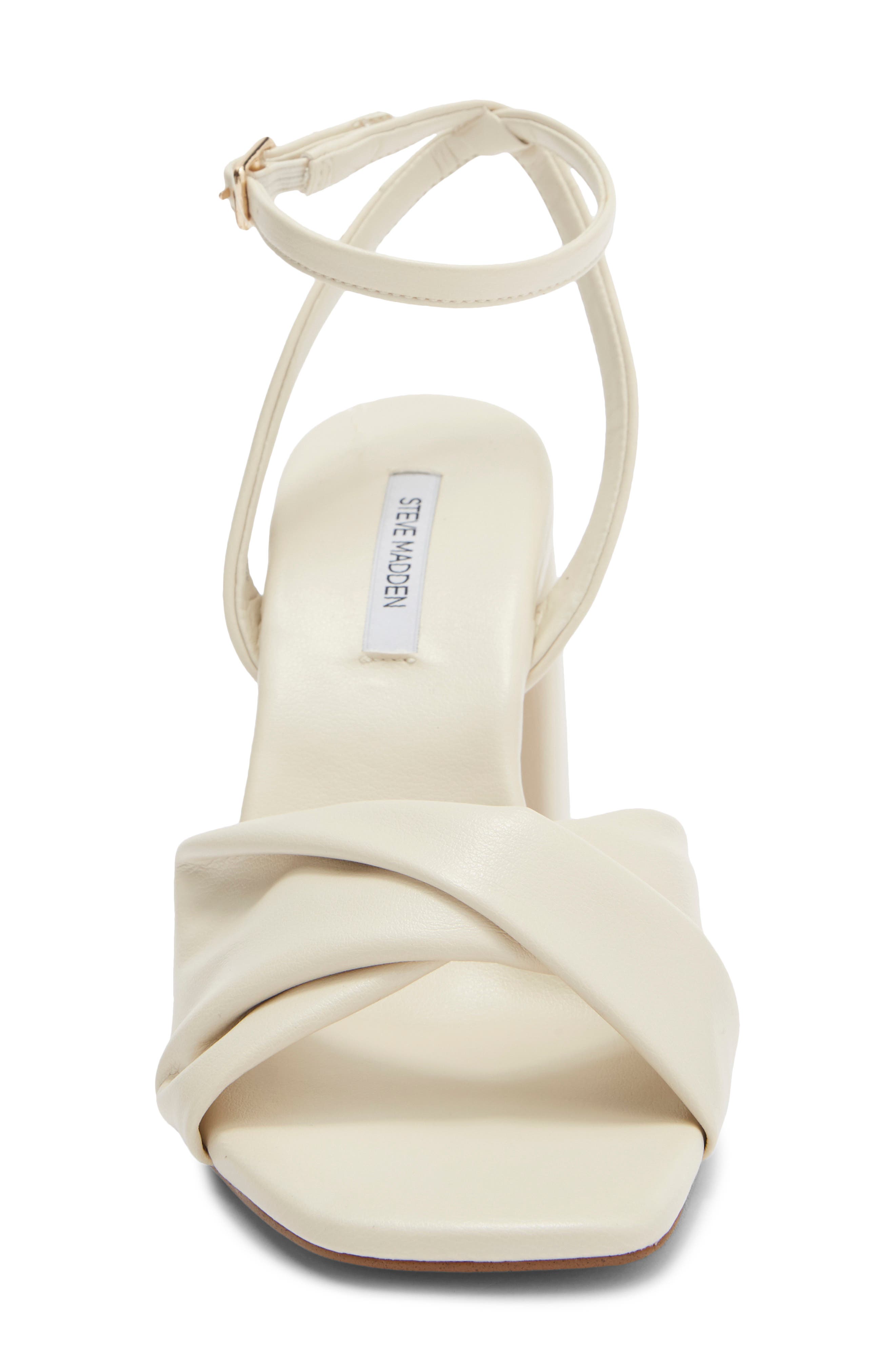 Mandy Ankle Strap Sandal, Alternate, color, BONE