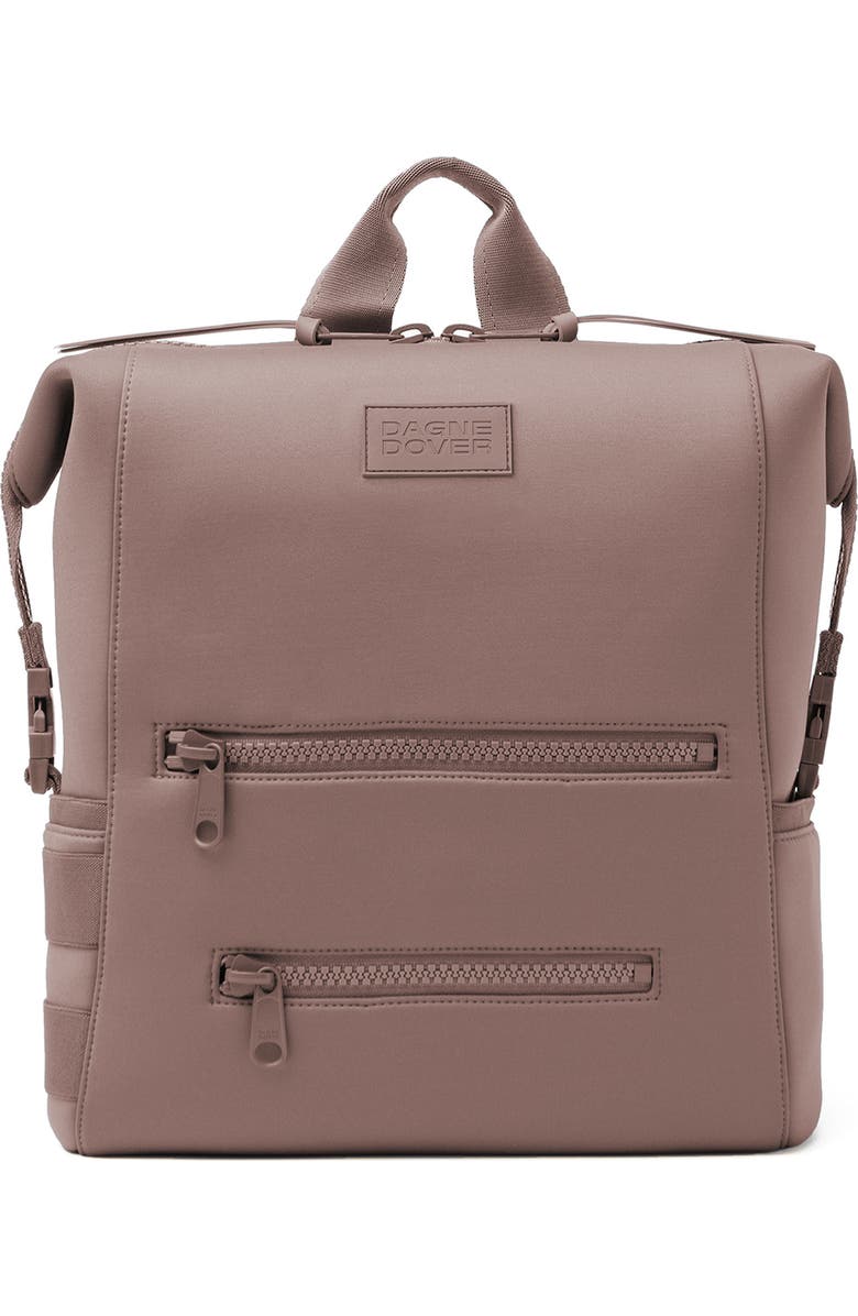 Dagne Dover Indi Large Water Resistant Scuba Knit Diaper Backpack, Main, color, Dune
