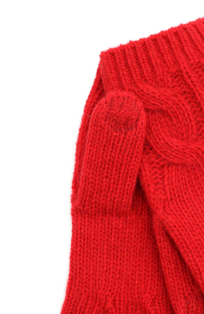 Portolano Cashmere Gloves, Alternate, color, Rosso Cilegia