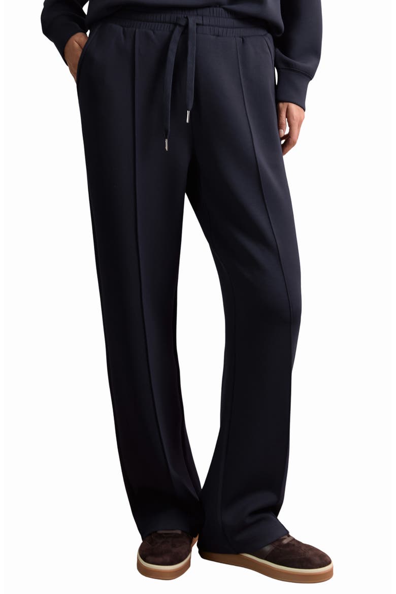 Jemma Pintuck Pleat Front Drawstring Pants, Main, color, NAVY