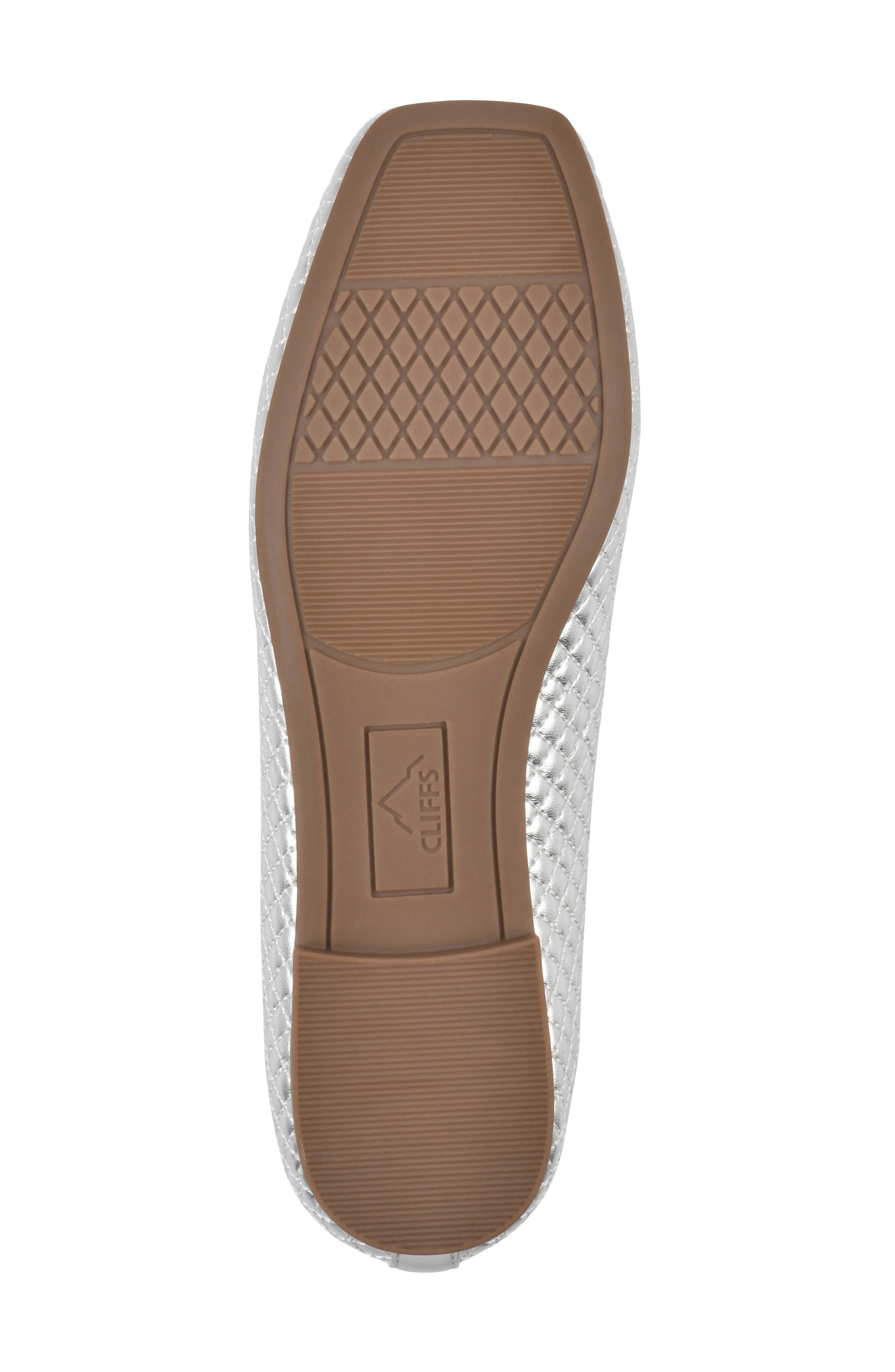 CLIFFS BY WHITE MOUNTAIN Bessy Ballet Flat, Alternate, color, Silver/ Metallic/ Smooth