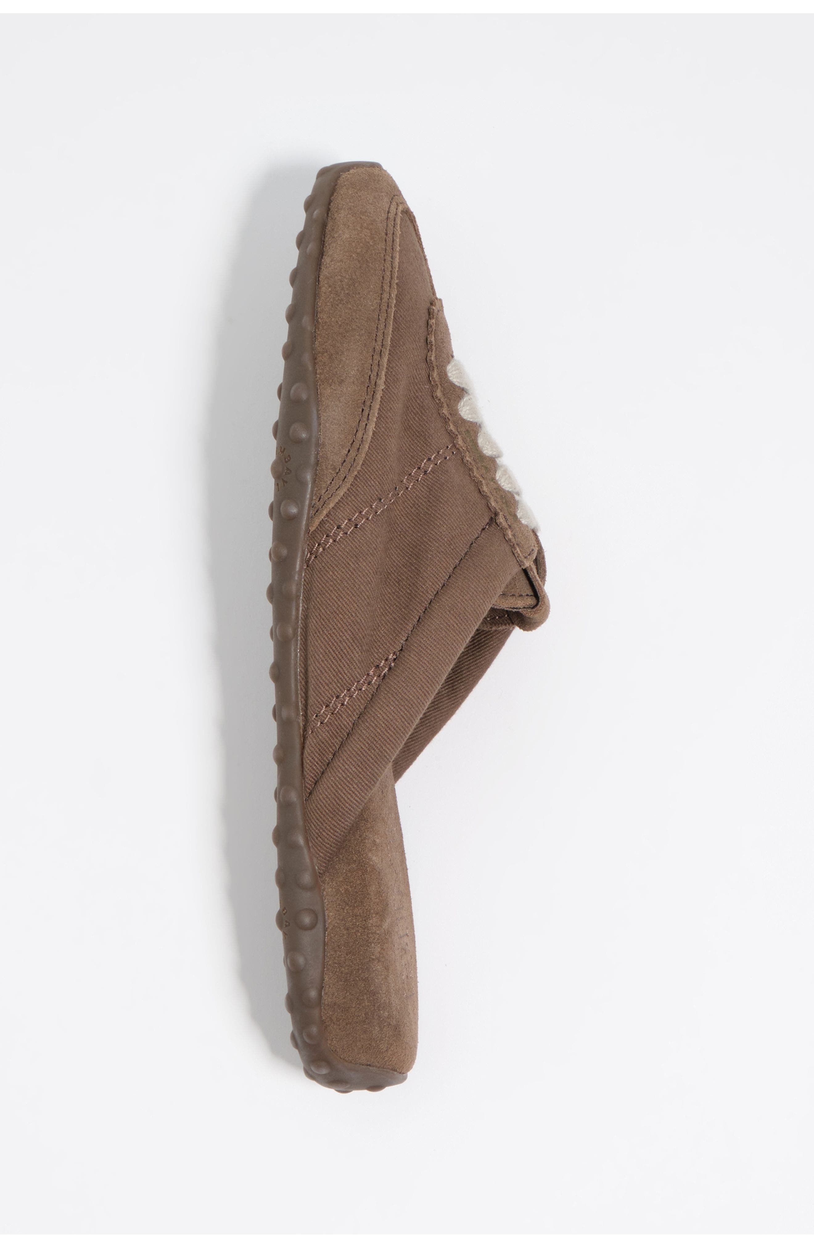 Suede And Fabric 13 31 Mule Sneaker, Alternate, color, TAUPE