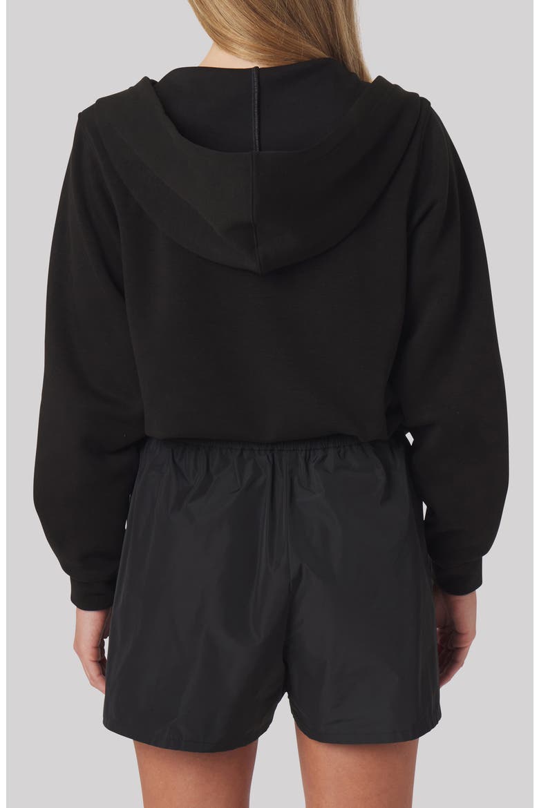 Molly Lightweight Performance Full Zip Hoodie, Alternate, color, BLACK