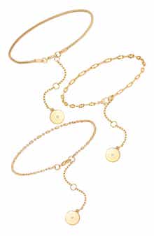 Vince Camuto Set of 3 Chain Anklets