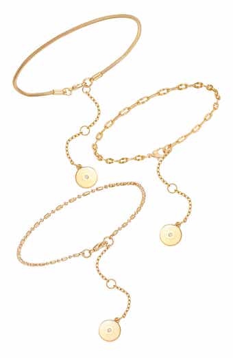 Set of 3 Chain Anklets