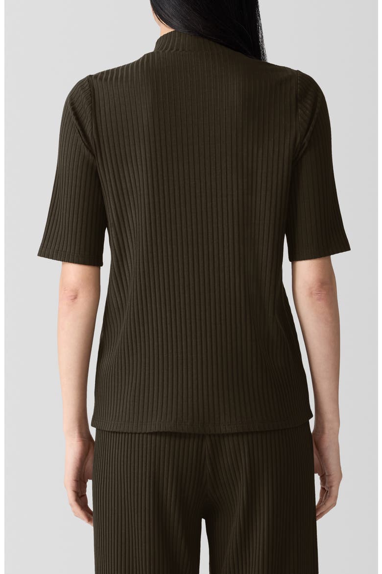 Mock Neck Rib Top, Alternate, color, WREN