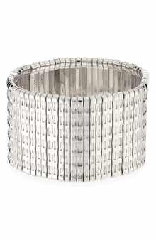 NATASHA Wavy Metallic Stretch Bracelet