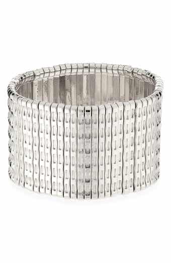 Wavy Metallic Stretch Bracelet