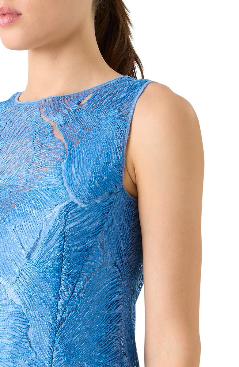 Akris Sea Fan Lace Sheath Dress, Alternate, color, Twilight