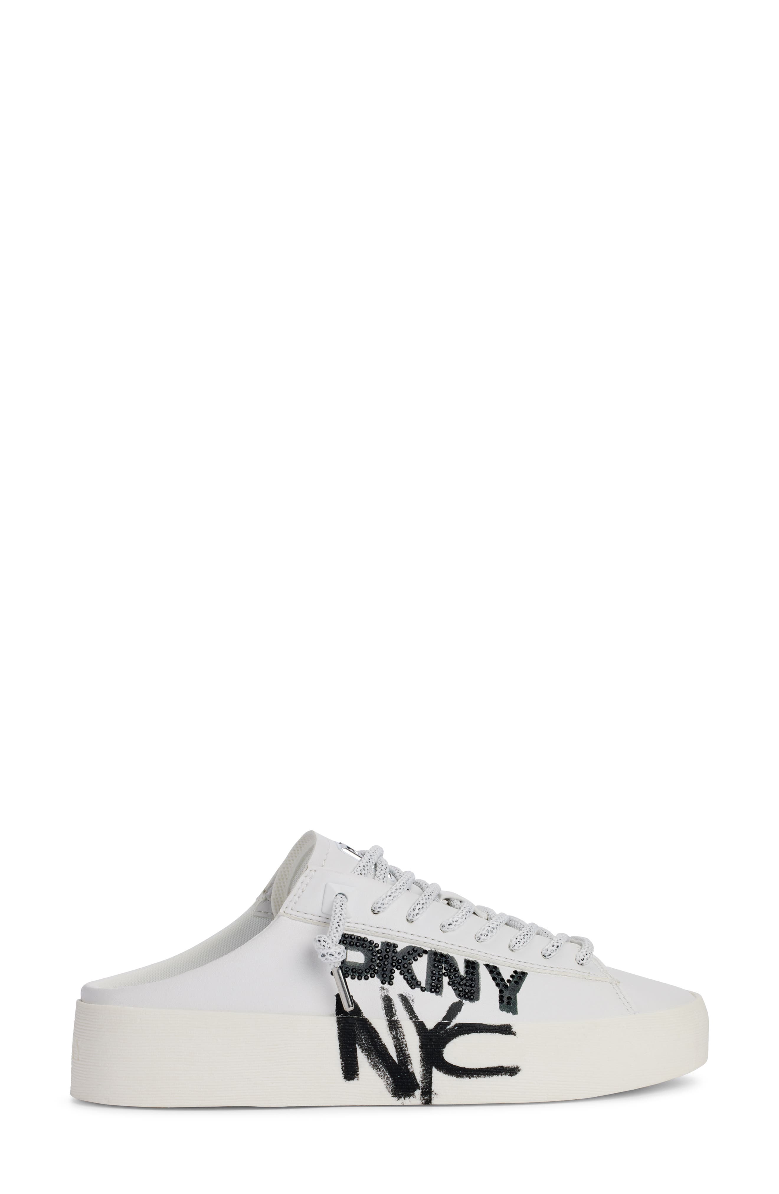 DKNY Garren Graffiti Slip-On Sneaker, Alternate, color, White