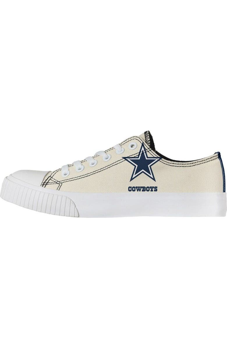 FOCO Women's FOCO Cream Dallas Cowboys Low Top Canvas Shoes, Main, color,