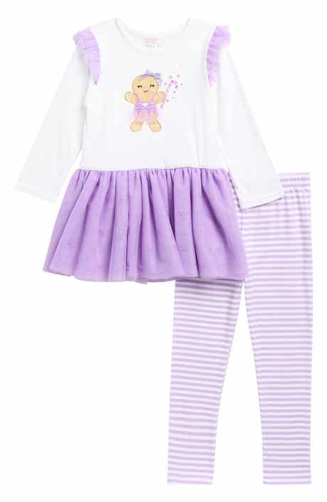 Kids' Gingerbread Dress & Leggings Set