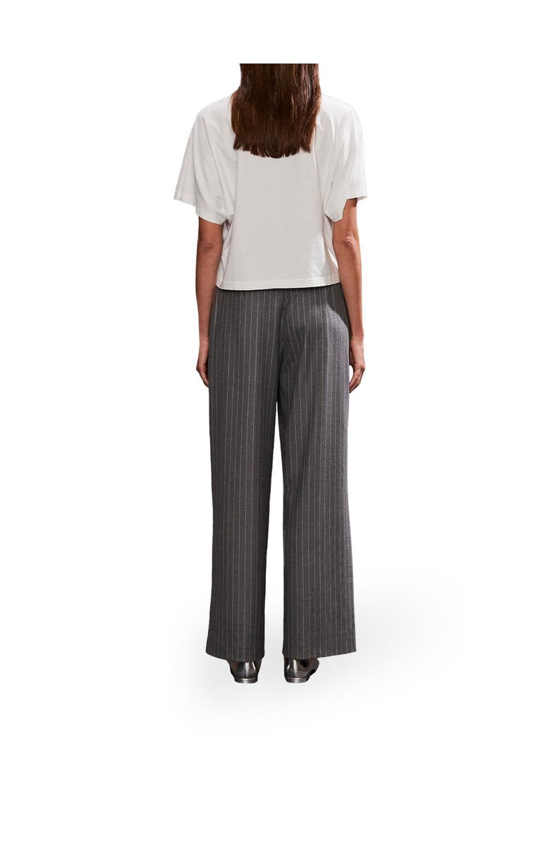 Ro&Zo Pinstripe High Waist Trousers, Alternate, color,