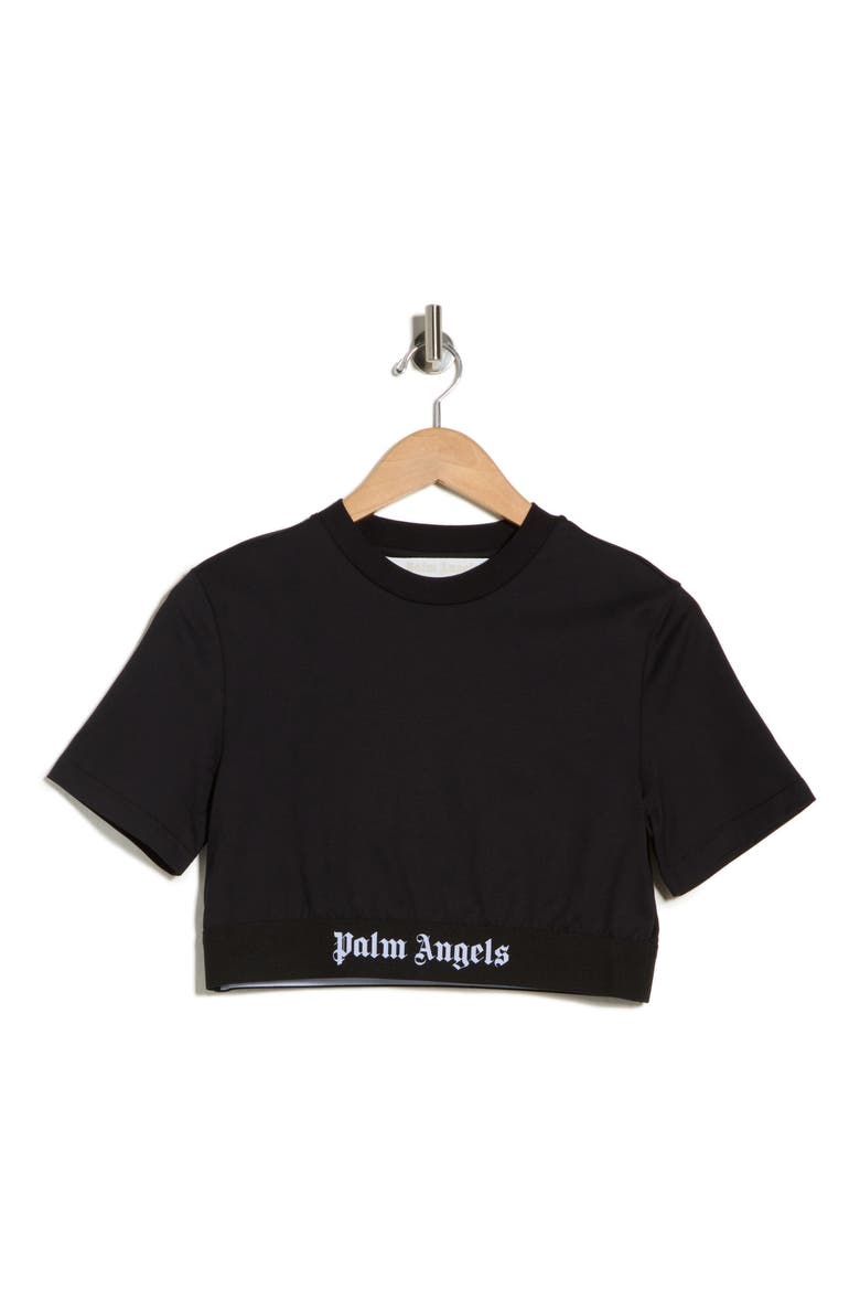 Crop Graphic T-Shirt, Alternate, color, BLACK