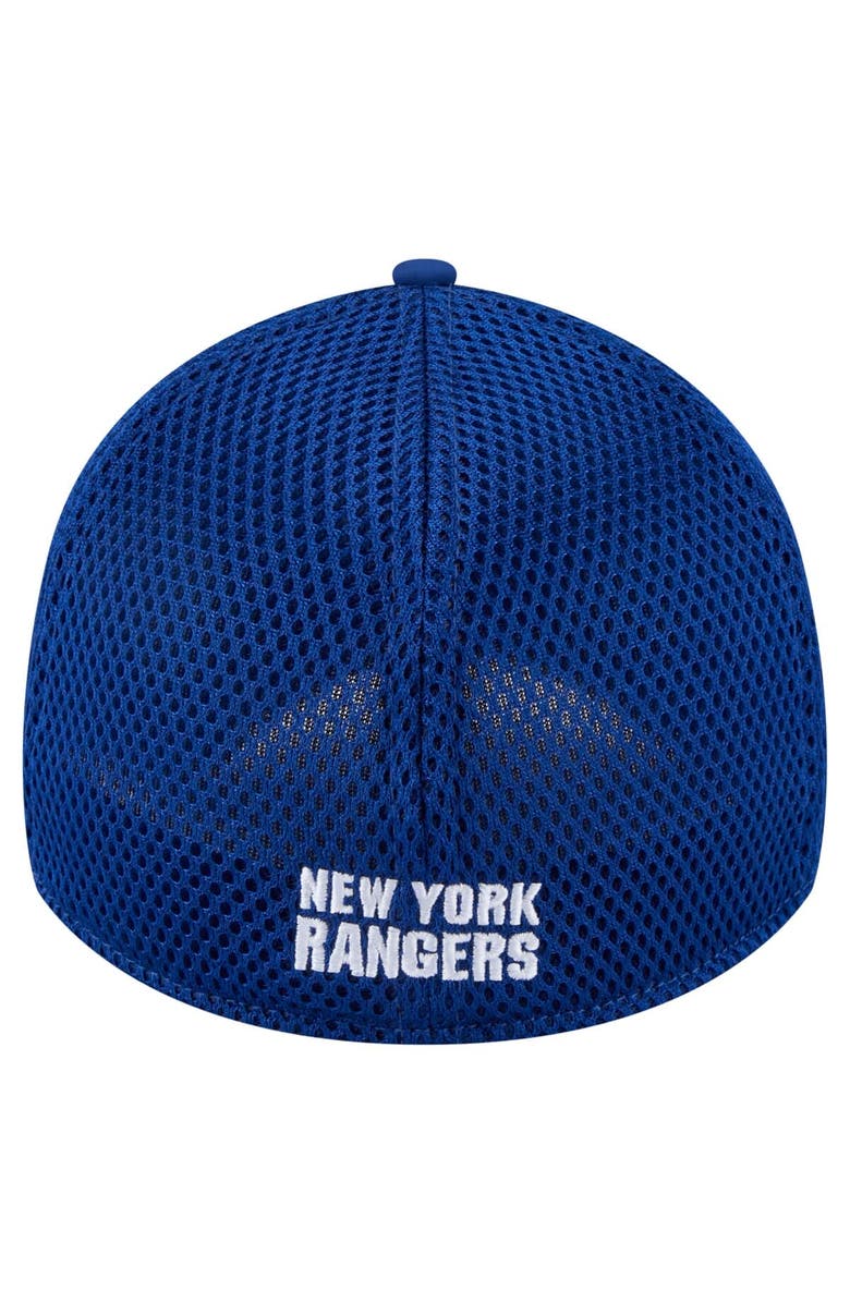 New Era Men's New Era Blue New York Rangers Linear Featherweight 39THIRTY Flex Hat, Alternate, color, Blue