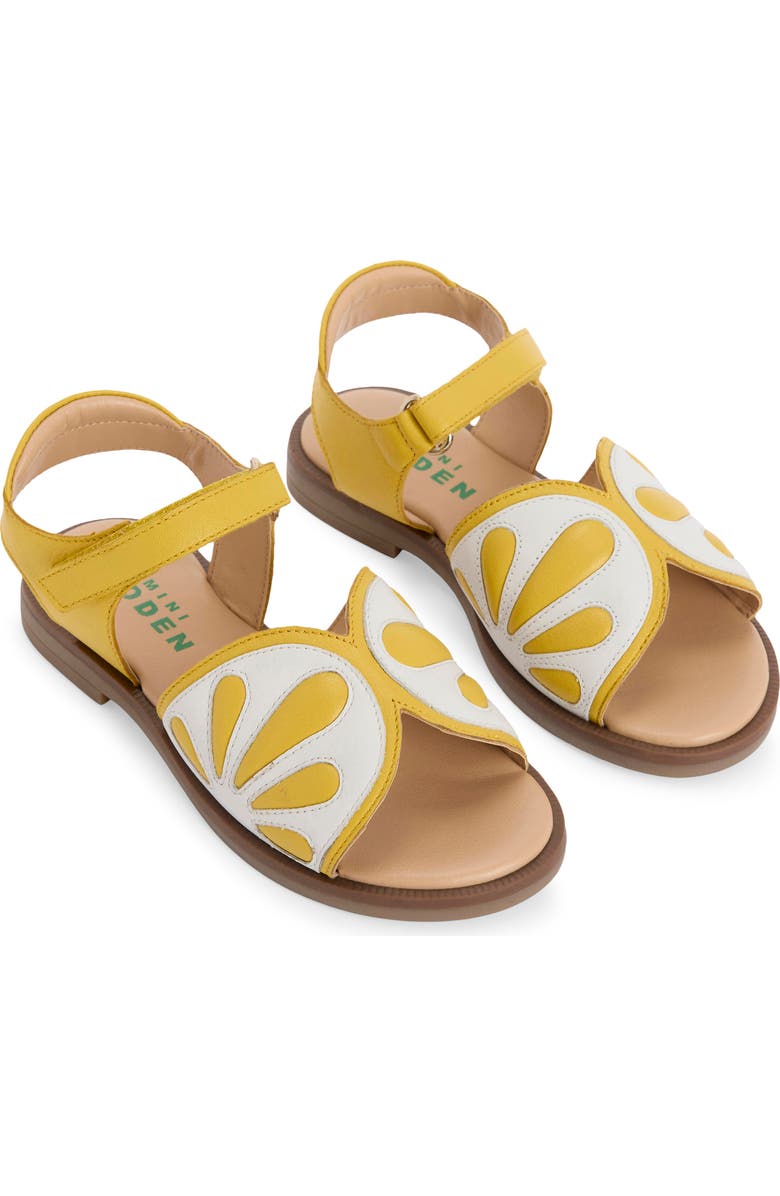 Mini Boden Kids' Fun Ankle Strap Sandal, Main, color, Lemons