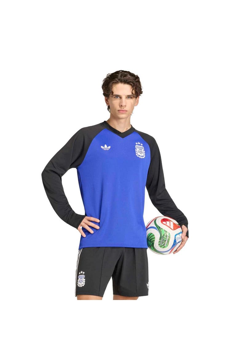 Men's adidas Blue Argentina National Team 2026 Long Sleeve Pre-Match Top, Main, color, Blue