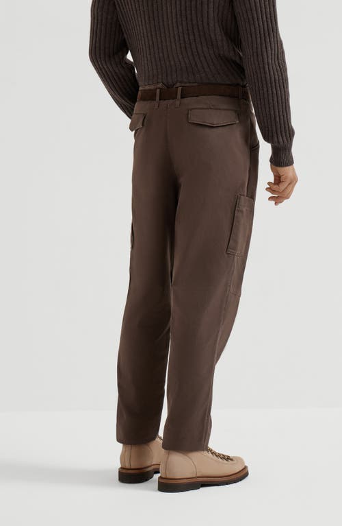 Brunello Cucinelli Straight-leg Trousers In Brown