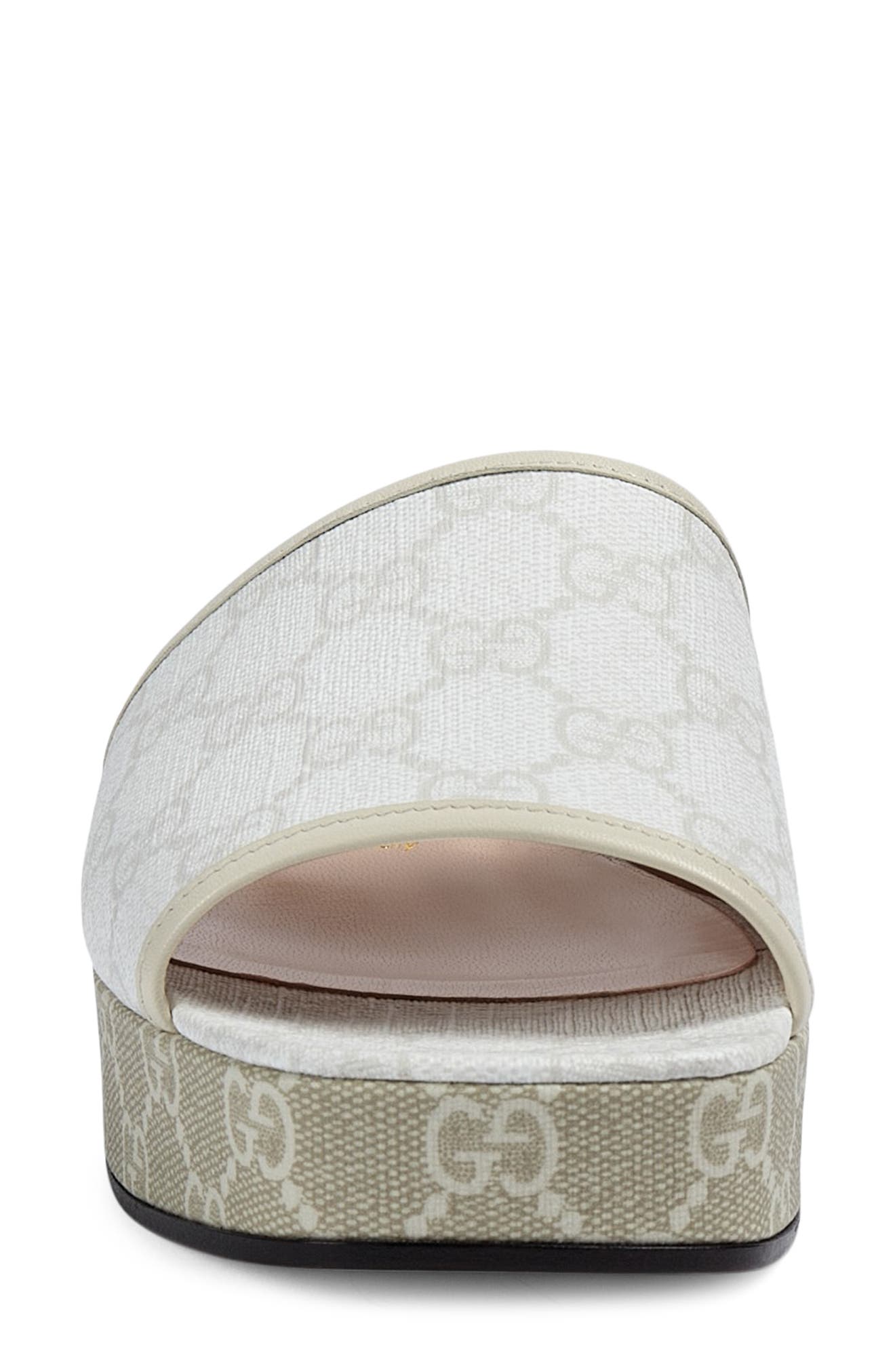 Gucci GG Supreme Canvas Slide Sandal, Alternate, color, 