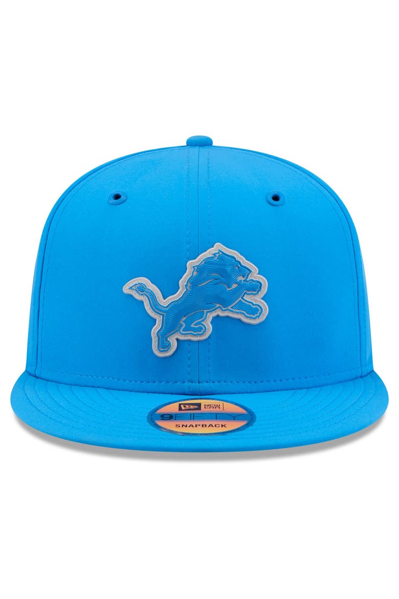 Men's New Era Blue Detroit Lions 2026 Sideline 9FIFTY Snapback Hat, Alternate, color, Blue